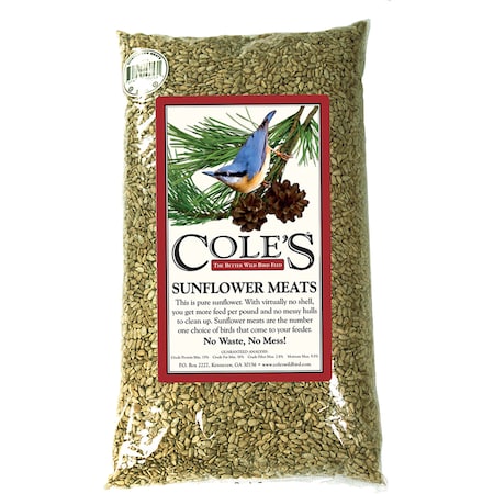 Coles Cole's Assorted Species Sunflower Meats Wild Bird Food 20 lb SM20